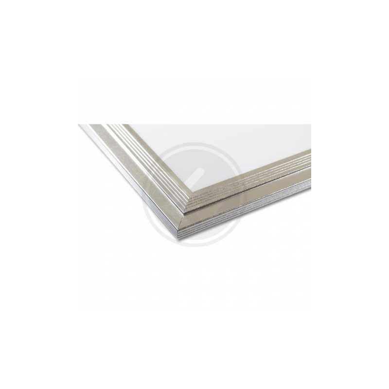 Panel LED 60x60cm LUMIO 36W 2880lm SREBRNA RAMKA - biała dzienna
