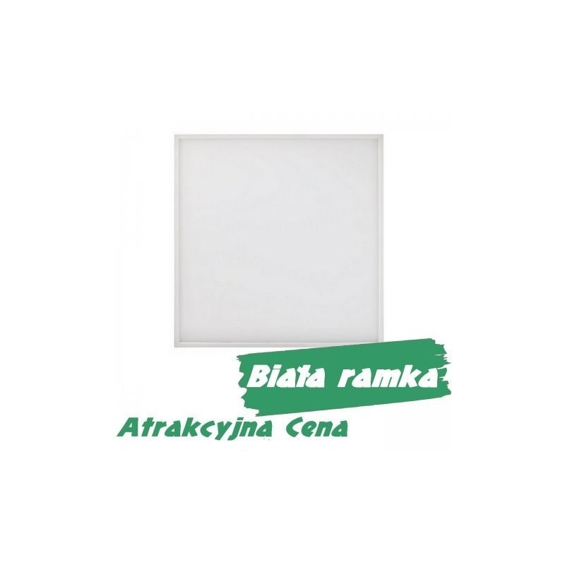 Panel LED EKO 60x60 50W Biała Ramka - biała ciepła