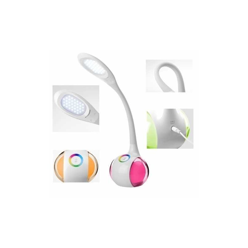 Lampka biurkowa LED 7W + podświetlenie wielokolorowe RGB
