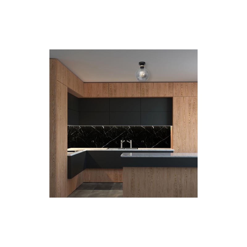 Lampa sufitowa OMEGA BLACK / GOLD 1xE27
