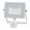Halogen zewnętrzny LED V-TAC 20W SAMSUNG CHIP Czujnik Ruchu Funkcja Cut-OFF Biały VT-20-S 4000K 1600lm 5 Lat Gwarancji