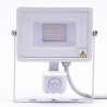 Halogen zewnętrzny LED V-TAC 20W SAMSUNG CHIP Czujnik Ruchu Funkcja Cut-OFF Biały VT-20-S 4000K 1600lm 5 Lat Gwarancji