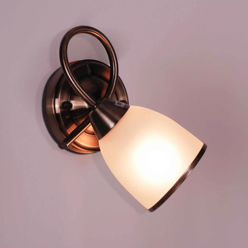 Kinkiet salon K-JSL-8090/1W AB z serii SAMIRA E14