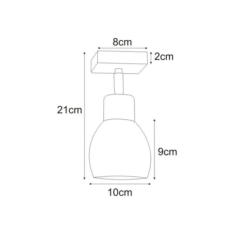 Kinkiet czarny K-4564 z serii MIKA E27
