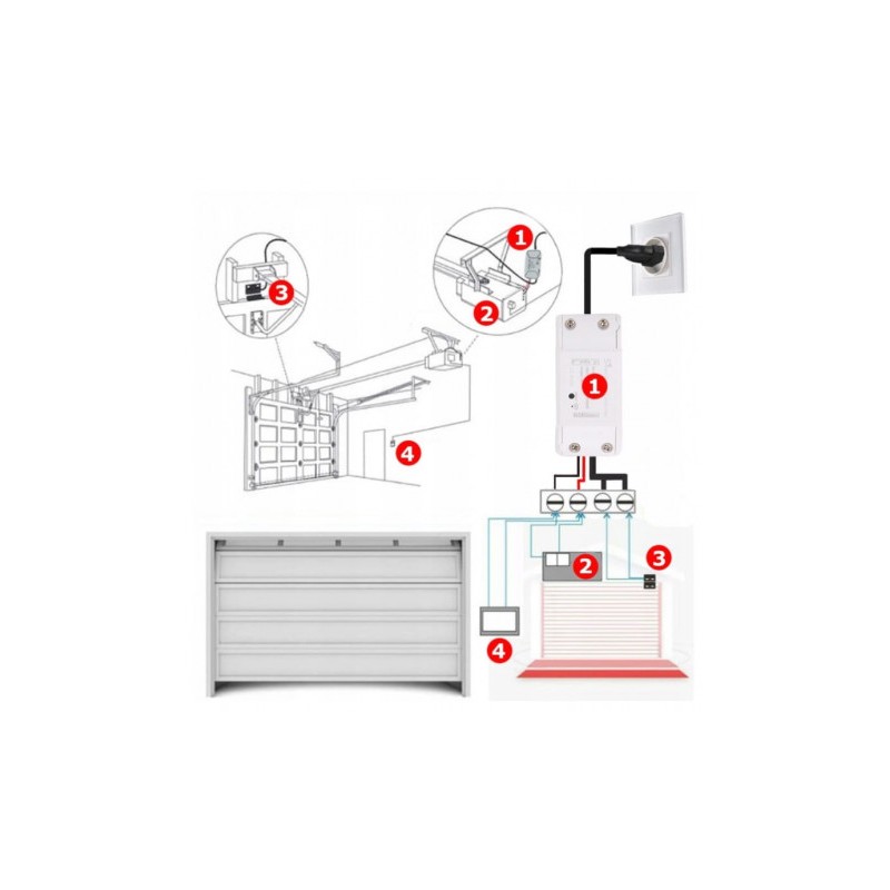 Sterownik drzwi garażowych WiFi tuya smart MS-102