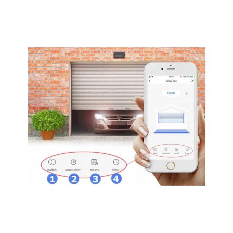 Sterownik drzwi garażowych WiFi tuya smart MS-102