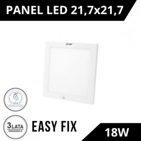 Panel LED line Easy Fix kwadrat 18W 1300lm 2700K biała ciepła
