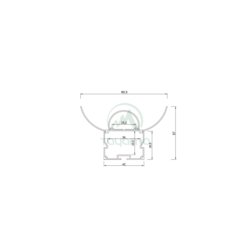 Lampa liniowa LED LINO 50W 1195mm - biała dzienna