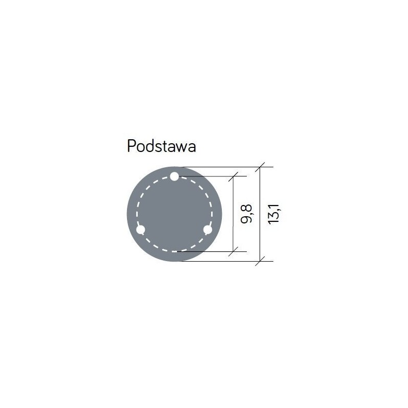 Inox SU-MA - słupek ogrodowy czarny 45cm 1xE27
