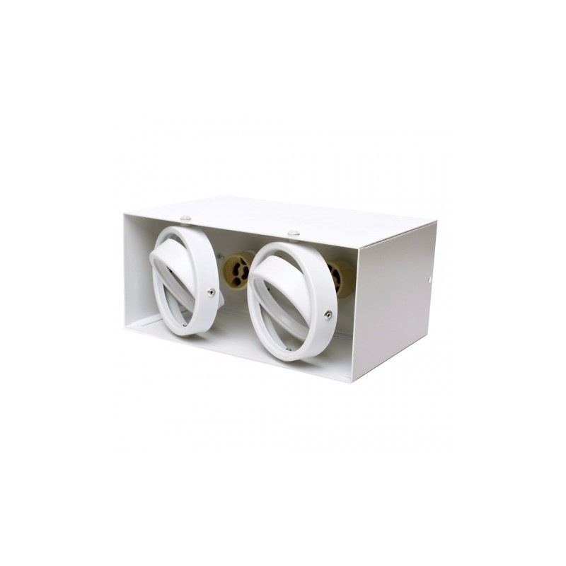 LAMPA SUFITOWA BLOCCO BIAŁA 2x7W GU10 LED