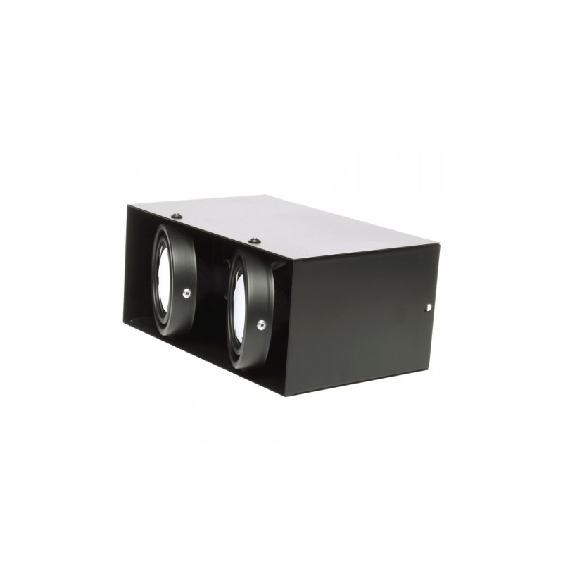 LAMPA SUFITOWA BLOCCO CZARNA 2x7W GU10 LED