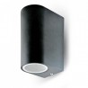 Kinkiet Ogrodowy V-TAC GU10 Aluminium Okrągły Czarny 2 Stronny IP44 VT-7652