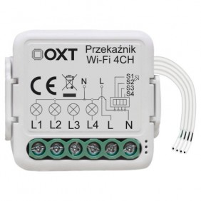Przekaźnik WiFi OXT 4 obwody TUYA