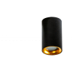 Czarna tuba sufitowa EIGER IP54 GU10