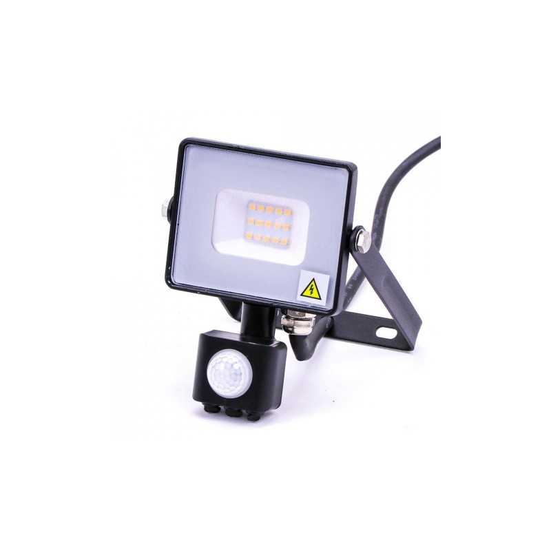 Naświetlacz LED V-TAC 10W SAMSUNG CHIP Czujnik Ruchu Funkcja Cut-OFF Czarny VT-10-S 6400K 800lm 5 Lat Gwarancji