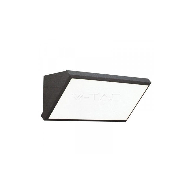 Oprawa Ścienna V-TAC 12W LED Ukośna VT-8054 6500K Szara IP65 600lm