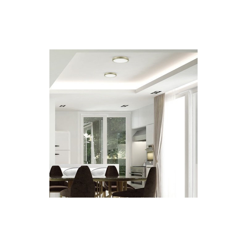 PLAFON LED 18W 3000K ZŁOTY IP65