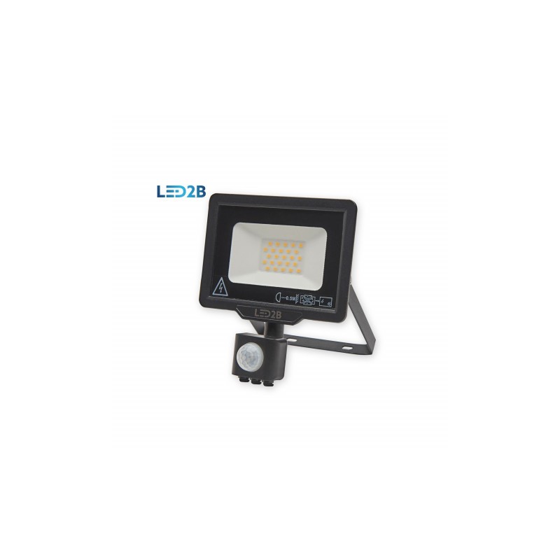Oprawa LED MHC z czujnikiem 20W CZARNA barwa NEUTRALNA LED2B