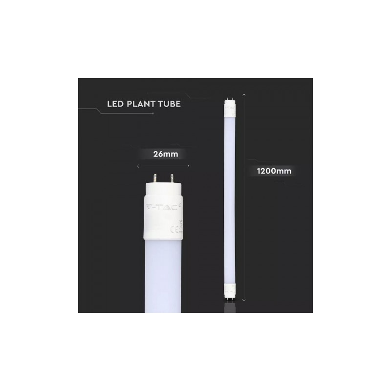 Świetlówka LED T8 do kwiatów i roślin 18W 120cm 860lm VT-1228