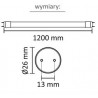 Świetlówka LED T8 do kwiatów i roślin 18W 120cm 860lm VT-1228