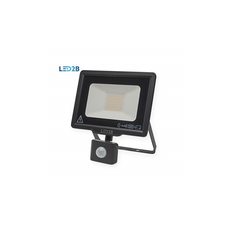 Oprawa LED MHC z czujnikiem 30W CZARNA barwa CIEPŁOBIAŁA LED2B