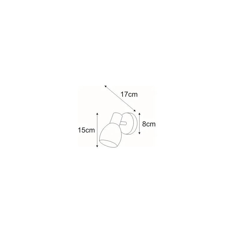 Kinkiet klasyczny chrom K-8001/1 z serii EMBO E14