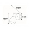 Kinkiet klasyczny chrom K-8001/1 z serii EMBO E14
