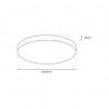 Plafon MAYA BLACK 15W LED Ø330 mm