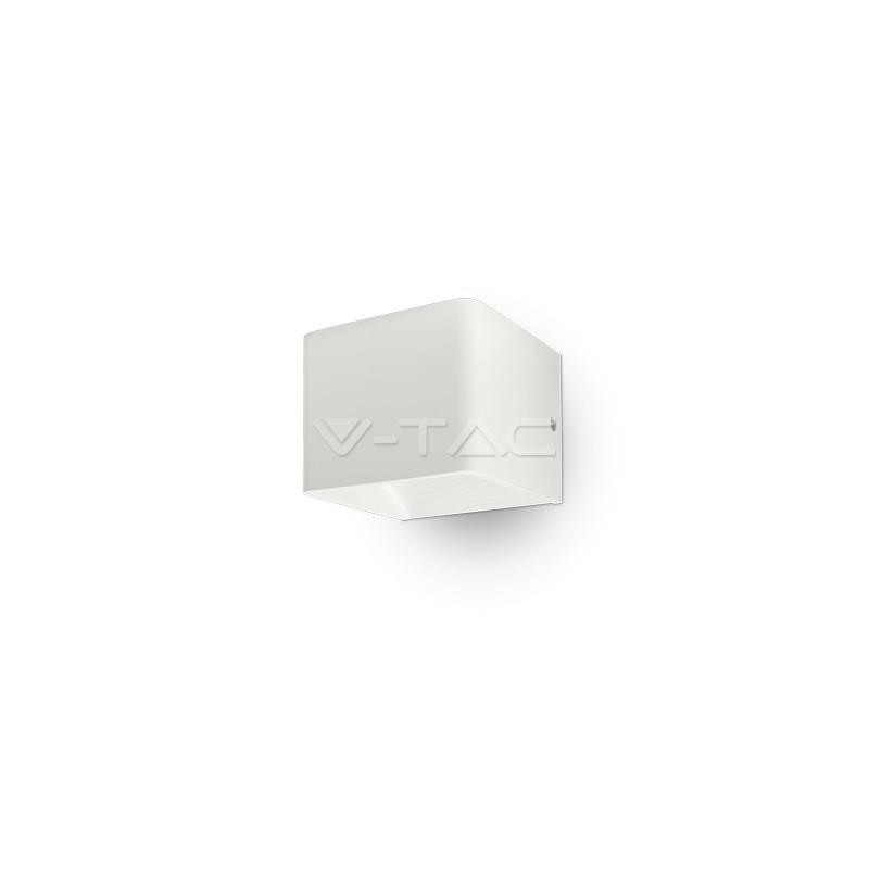 Oprawa Ścienna Kinkiet 5W V-TAC Góra/Dół Bridgelux Chip Biały Kwadrat VT-758 3000K 560lm
