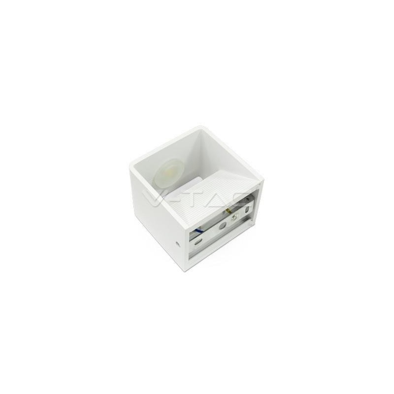 Oprawa Ścienna Kinkiet 5W V-TAC Góra/Dół Bridgelux Chip Biały Kwadrat VT-758 3000K 560lm