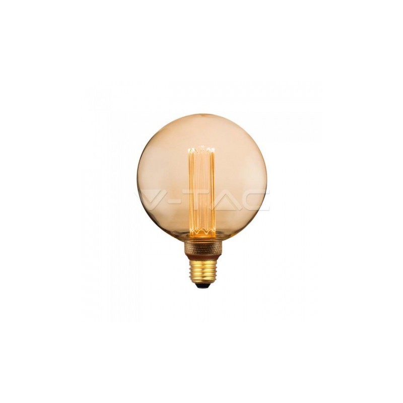 Żarówka LED V-TAC 4W EDISON RETRO E27 G125 Bursztynowa VT-2195 1800K 200K 200lm