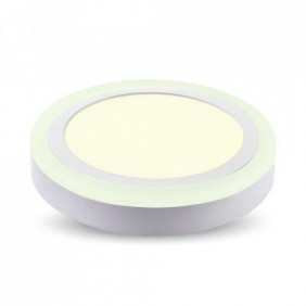Panel LED Natynkowy V-TAC 6W+2W Okrągły VT-809 6000K EMC+CR80 800lm