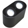 Oprawa Sufitowa Sirok Black Ruchoma Okrągła Aluminium Podwójna