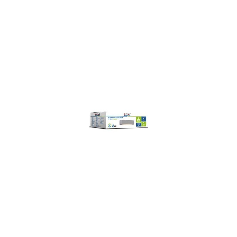Oprawa Ścienna V-TAC 9W LED Góra Dół VT-8056 6400K Szary IP66 400lm