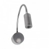 Srebrna lampa LED ścienna 3W TURNA LORI LED 4000K