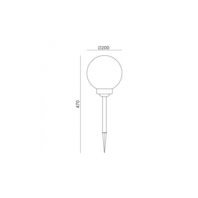 SOLAR LED SOLIS 20CM 0,24W barwa NEUTRALNA