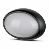 Oprawa Ogrodowa 12W LED V-TAC Owal Czarna IP54 VT-8010 3000K 840lm