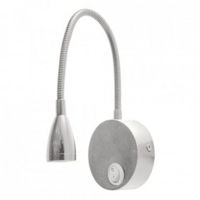 Srebrna ścienna LED lampa NINA LED 3W 4000K