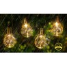 Łańcuch świetlny solarny LIGHT02 20 LED Biały Ciepły