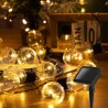 Łańcuch świetlny solarny LIGHT02 20 LED Biały Ciepły
