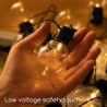 Łańcuch świetlny solarny LIGHT02 20 LED Biały Ciepły