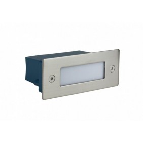 Lampa MUR LED INOX A 04 SU-MA - PROSTOKĄTNA