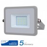 Naświetlacz LED V-TAC 20W SAMSUNG CHIP Szary VT-20 6400K 1600lm 5 Lat Gwarancji
