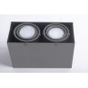 LAMPA SUFITOWA BLOCCO SZARY 2x7W GU10 LED