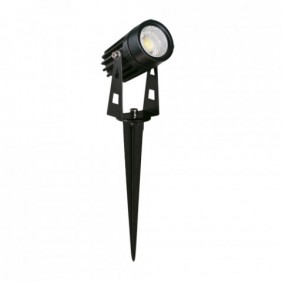 Czarny wbijany reflektor LED 3W PLANT LED 4500K