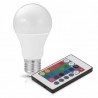 Żarówka LED E27 RGBW ( RGB + b. ciepła) 7,5W KOBI