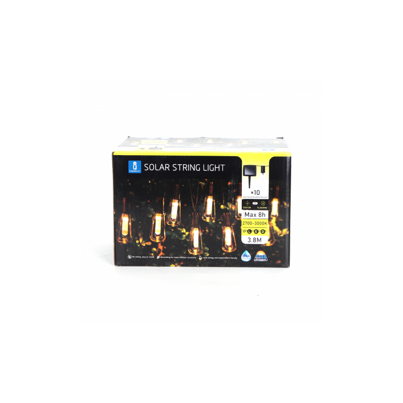 Łańcuch świetlny solarny LIGHT03 10 LED Biały Ciepły