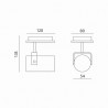 Oprawa VENICE 1L CZARNA (ARLES 1 CZARNY)
