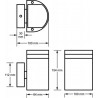 Elewacyjna lampa KORTEK 1xGU10 - Czarna
