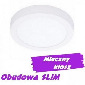 Lampa sufitowa plafon LED okrągły 18W SLIM - 4500K